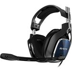 ASTRO A40 TR Gaming-Headset mit Kabel, 4. Generation, ASTRO Audio V2, 3,5mm Klinke, austauschbares Mikrofon, Lautsprecher-Tags, Mod-Kit Kompatibel, Leichtgewicht, PC-Mac-PS4 - schwarz-blau