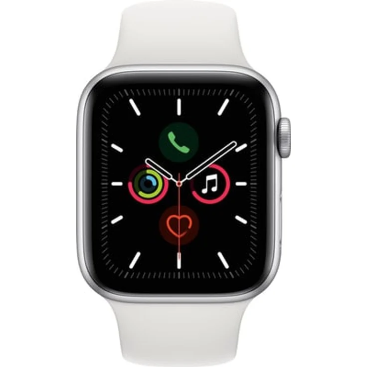 Apple Watch Series 5 GPS + LTE Aluminium Smartwatch Unisex, 44mm, Edelstahlgehäuse, Silber/Weiß - Preisvergleich – Bild 3