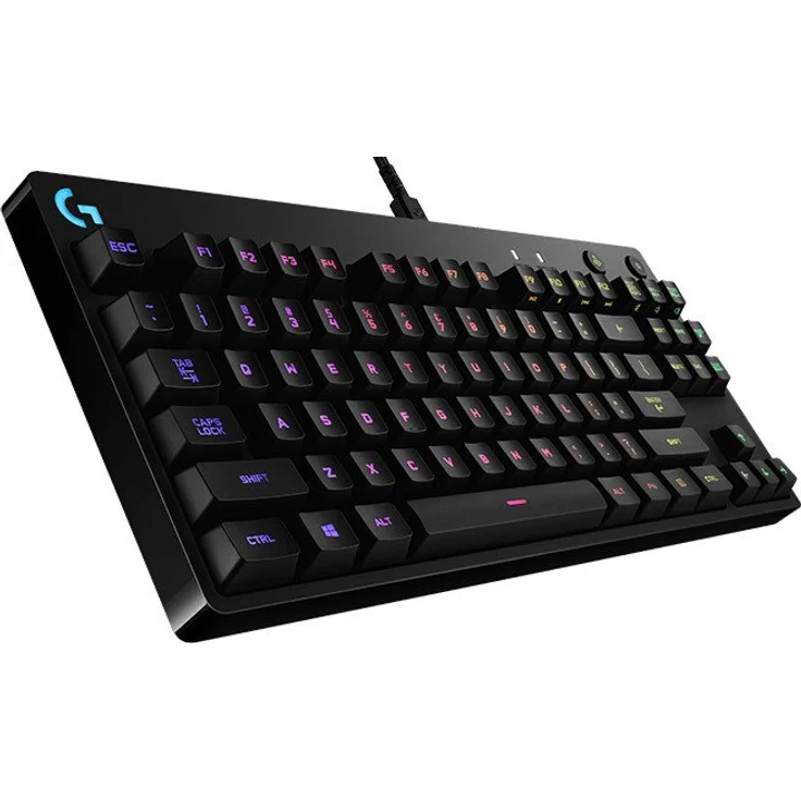 Logitech G Pro Mechanical Gaming Keyboard - Tastatur - backlit - USB - QWERTZ - Deutsch - GX Blue Clicky - Schwarz (920-009389) – Bild 5
