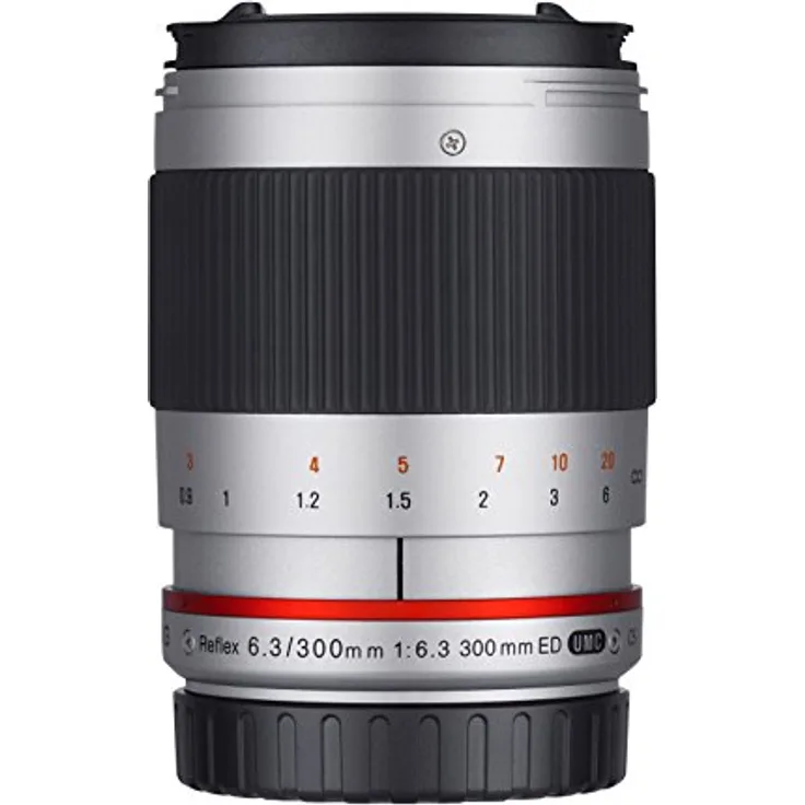 Samyang 300mm F6.3 Objektiv für Anschluss Canon M - silber
