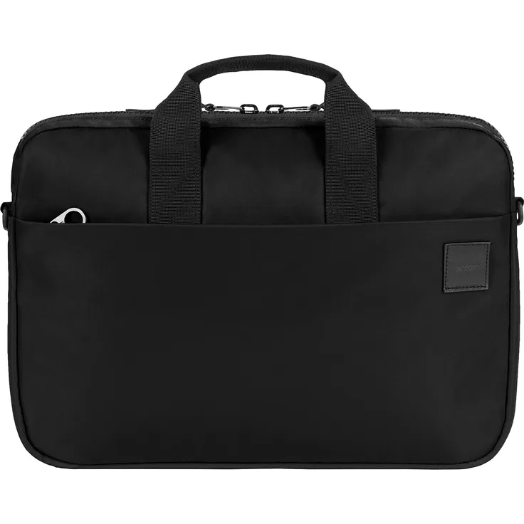 Incase Compass Brief Sleeve Tasche für Apple Macbook Pro - Air 13,3'' - schwarz [Flight-Nylon Material I Kunstfell-Interieur I Schultergurt I 2 getrennte Hauptfächer] - INCO300517-BLK