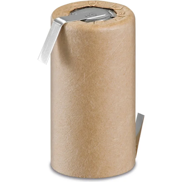 Sub-C-Zelle, NiCd, 2000mAh, 42x21mm, Papiermantel