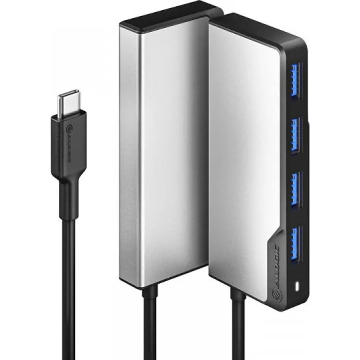 Alogic Adapter Fusion USB-C 4-in-1 USB-A & USB-C grau