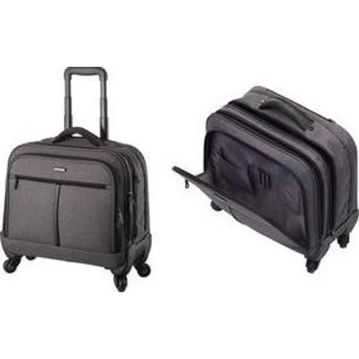 Lightpak Laptop-Trolley Phoenix Rollkoffer, 44 cm, 15 L, Grau