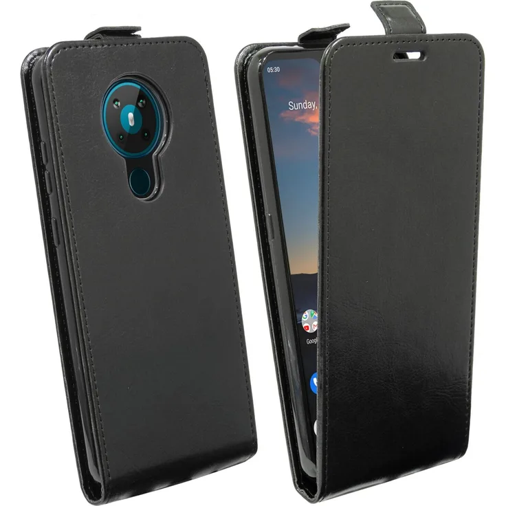 cofi1453 Flip Hülle, geeignet für Nokia 5.3, Flipstyle-Tasche, schwarz
