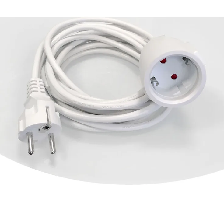Verlängerungskabel IP44 für Infrarotheizung, Elektroheizung und Heizpaneel 5m, -geprüft mit Euro-Stecker und Schutzkontakt, Verlängerung,