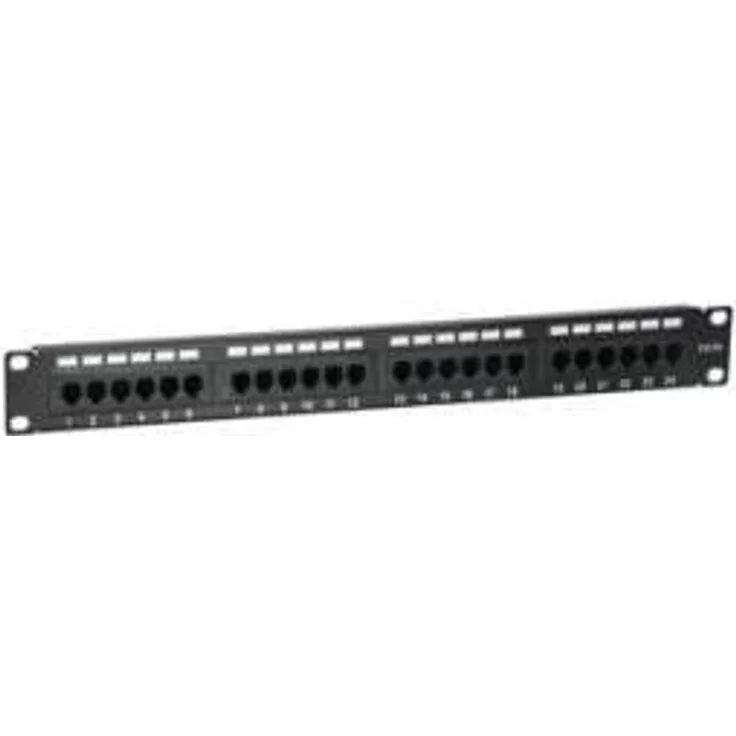 Equip Patchpanel 24x RJ45 Cat5e 19'' 1HE schwarz