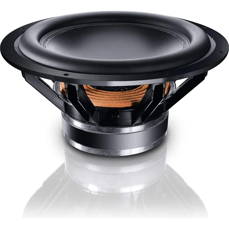 Magnat Omega CS 12, schwarz - leistungsstarker Aktiv-Subwoofer für tiefe und präzise Bässe für Heimkino und Musik schwarz  – Bild 6
