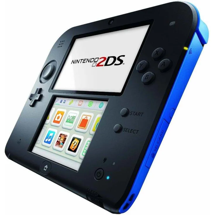 Nintendo 2DS Schwarz-Blau 256MB & 4GB Speicherkarte Bundle inkl. New Super Mario Bros. 2 – Bild 2