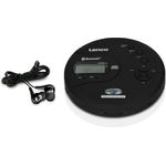 Lenco CD-300 Tragbarer CD-Player Walkman mit Bluetooth, MP3 Funktion, Antishock, schwarz
