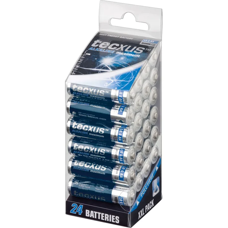 Mignon (LR6 / AA) Batterien Alkaline 1,5 V mit langer Lebensdauer, 24er Pack