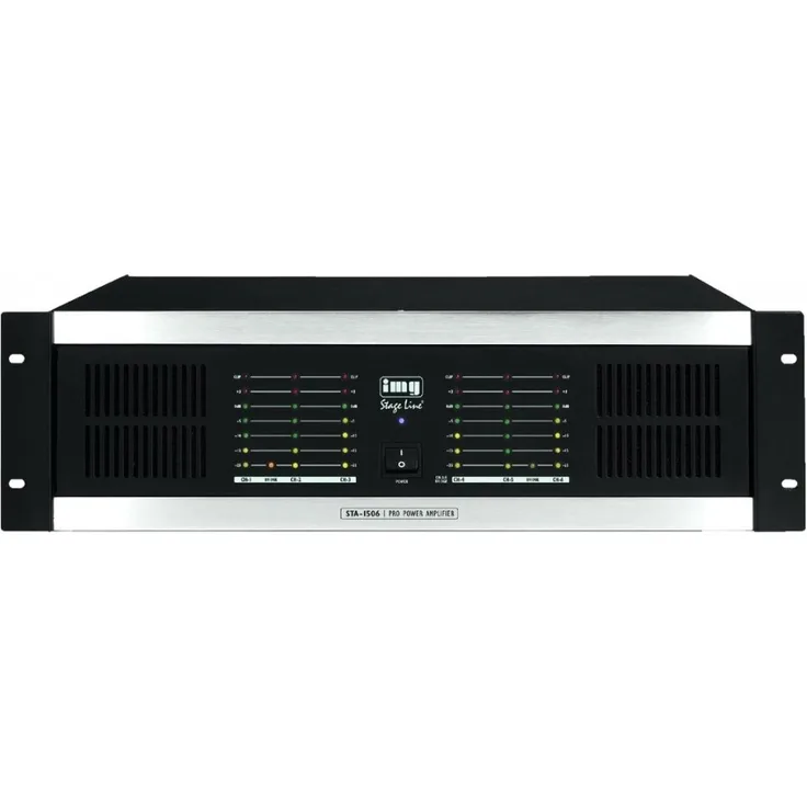 MONACOR STA-1506 Mehrkanal-PA-Verstärker schwarz