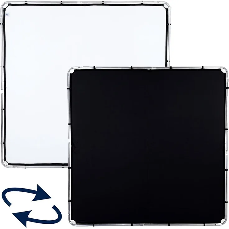 Lastolite von Manfrotto LL LR82221R 2 x 2 m Skylite Diffusor Rapid, Stoff, groß, Schwarz-Weiß