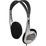 Hama Leichtkopfhörer HK-229 (On-Ear Super Bass, 70g leicht, Stereo, Kabellänge 150 cm, vergoldeter 3,5 mm Klinkenstecker, Kabelführung einseitig) silber