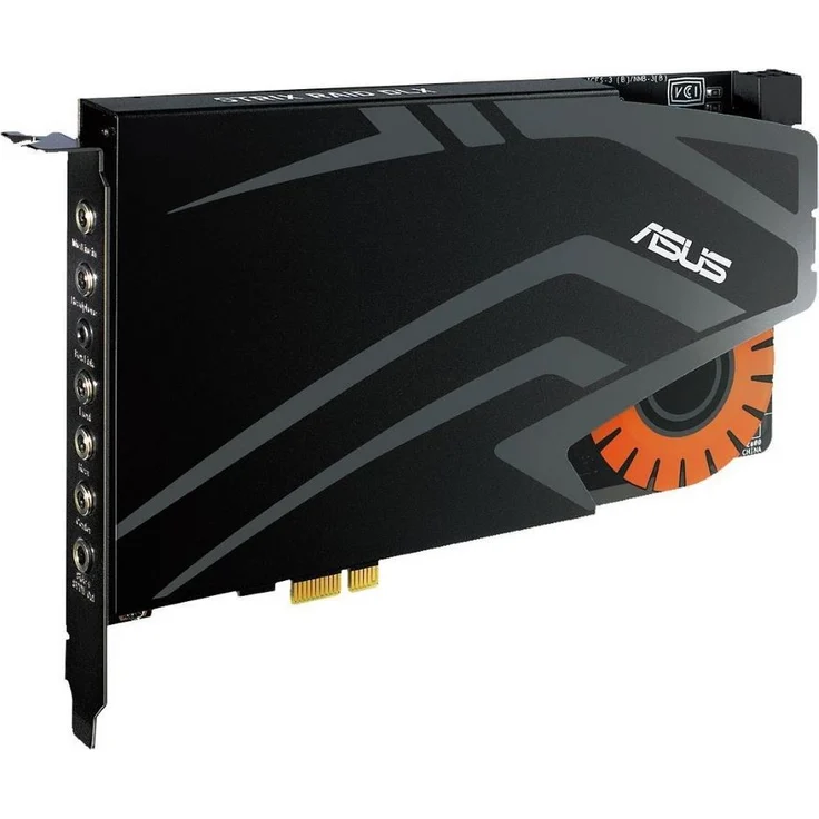Asus Strix Raid DLX interne Gaming Soundkarte (PCI-Express, Kopfhörerverstärker, 124db SNR, Audio-Box) – Bild 3