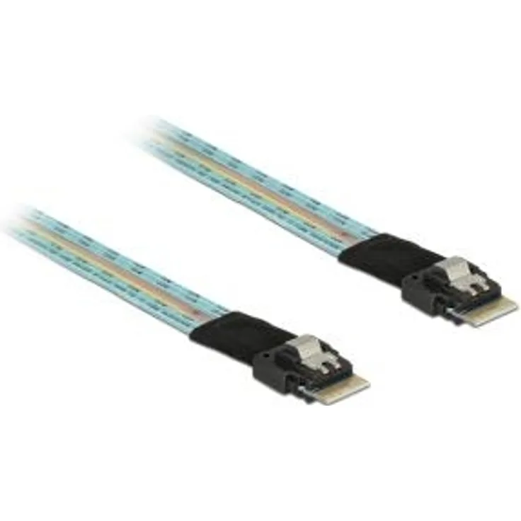 Delock Kabel Slim SAS SFF-8654 4i > Slim SAS SFF-8654 4i 50 cm (85080)