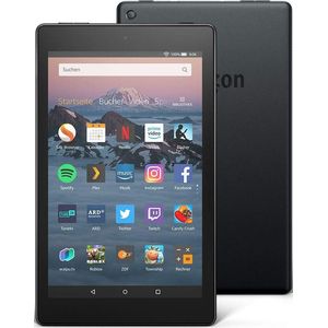 Bild für Amazon Fire HD 8 Hands-free mit Alexa mit Spezialangeboten HD-Auflösung 8 Zoll, WLAN-Tablet, Quad-Core, 1,5 GB RAM, 16 GB Speicher, Fire OS, Schwarz (B0794TLHP4)