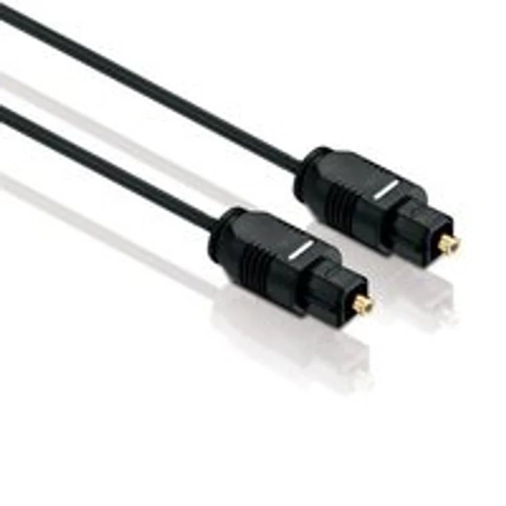 HDSupply TC010-020 Toslink S-PDIF Audio Kabel, optisch LWL, Stecker-Stecker, 2,2mm, 2,00m, schwarz – Bild 1