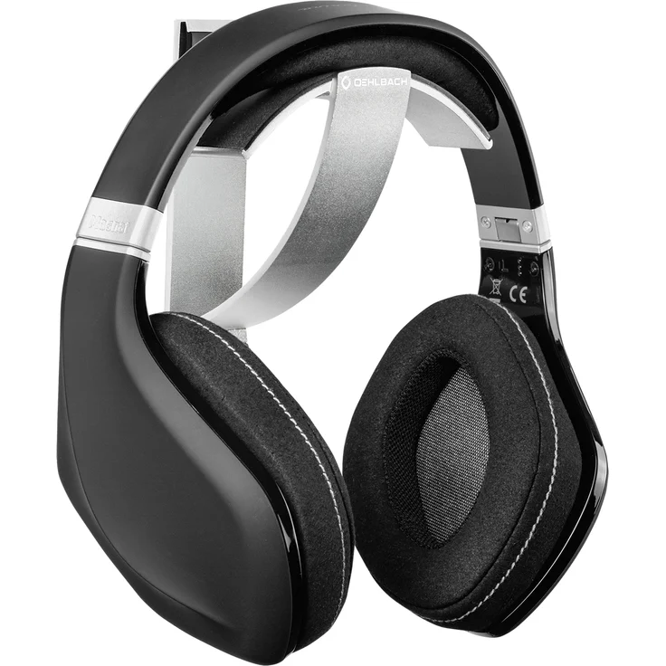 Oehlbach Alu Style W1 - Wandhalterung Kopfhörerhalter für Kopfhörer und Gaming Headsets (eloxiertes Aluminium, schnelle Wandmontage & optimale Aufbewahrung) Silber – Bild 3