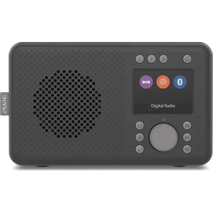 Pure ELAN DAB+ tragbares DAB+ Radio mit Bluetooth (DAB/DAB+ und UKW Radio, TFT Farbdisplay) Charcoal schwarz – Bild 2