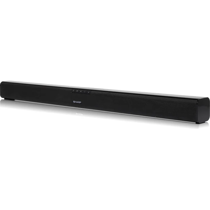 Sharp HT-SB110 2.0 Slim 2.0 Soundbar, kabellos/kabelgebunden, geeignet für TV, schwarz (2018) – Bild 7