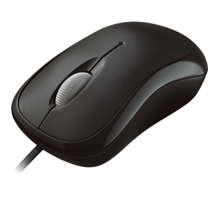 Bild für Microsoft Basic Optical Mouse (Maus, schwarz, kabelgebunden, für Rechts- und Linkshänder geeignet)