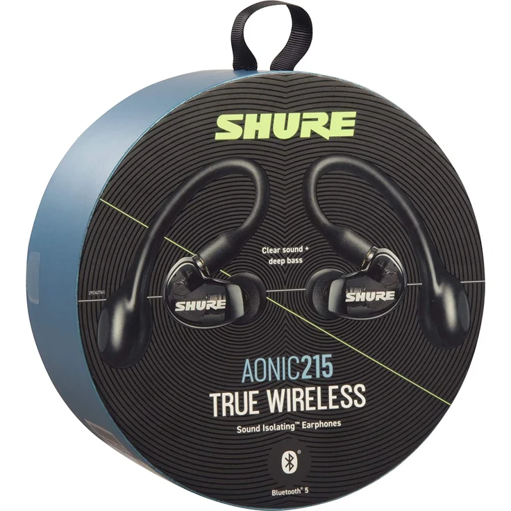 Shure Aonic 215 True Wireless In-Ear Kopfhörer, mit Bluetooth, Mikrofon, geeignet für Sport, schwarz – Bild 9