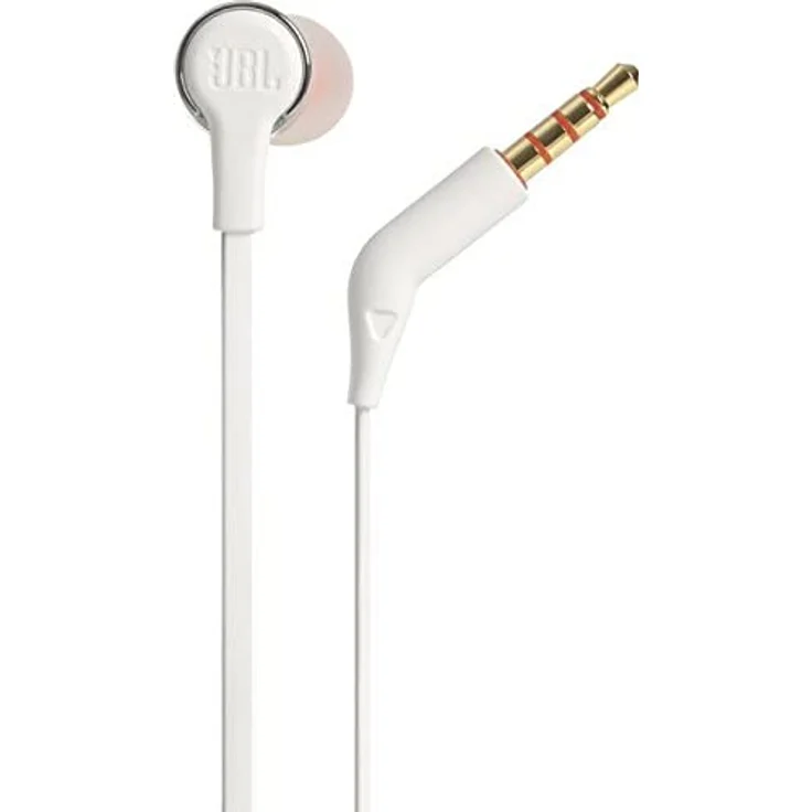 JBL T210 Kompatibel mit Apple und Android Geräten In-Ear Kopfhörer mit Mikrofon, weiß, silber – Bild 4