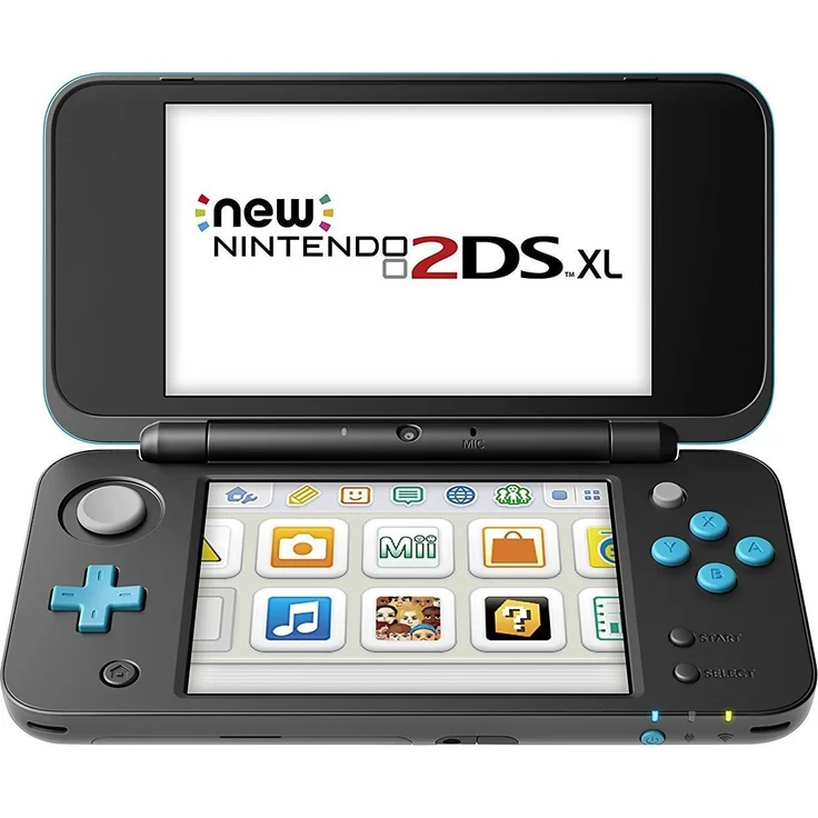 New Nintendo 2DS XL Schwarz-Türkis 256MB & 4GB Speicherkarte – Bild 2