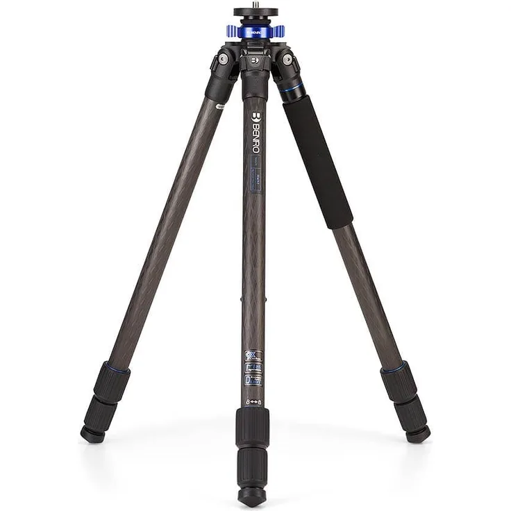 Benro TMA27C Mach3 9X CF Series 2 Tripod, 3 Section, Twist Lock, Monopod Conversion schwarz