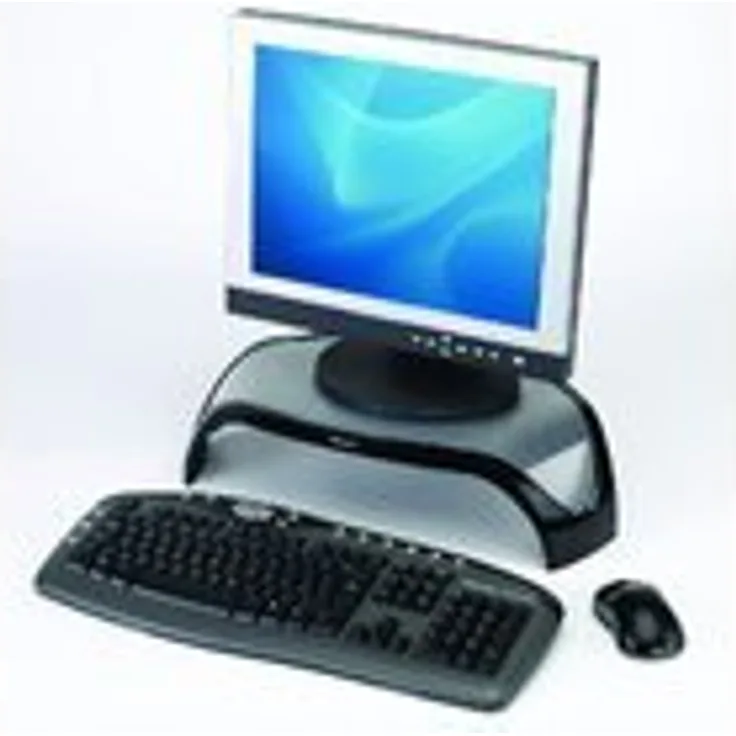 Fellowes Monitorständer Smart Suites 8020101 45x10,3x33cm sw/si - Bildschirmträger Monitorhalter Bildschirmständer Monitorträger Bildschirmhalter Geräteträger