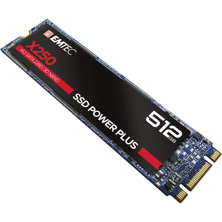 EMTEC SSD Power Plus X250 - Solid-State-Disk - 512 GB - intern - M.2 2280 - SATA 6Gb/s (ECSSD512GX250) – Bild 4