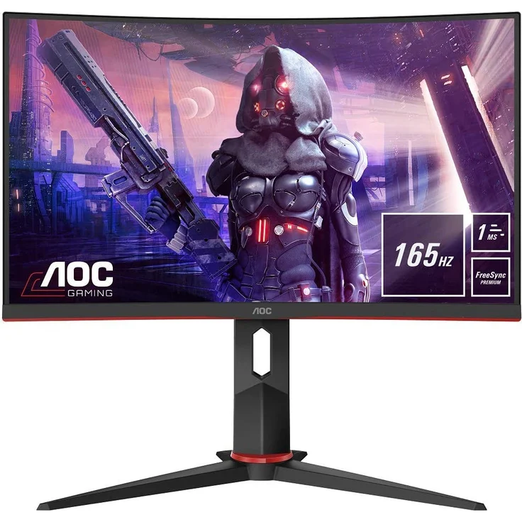 AOC C24G2U/BK - 23,6 Zoll, Full HD (1920 x 1080), VA-Panel, 165Hz, 1ms, 250cd/m² (LF24T450FQUXEN) – Bild 1