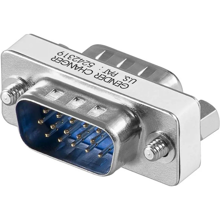 Wentronic Gender Changer D-SUB (15Polig, HD Stecker)