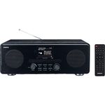 Lenco DIR 260 Internetradio mit W-LAN - Digitalradio mit Bluetooth und Wi-Fi - DAB+ FM Radio - CD Player 2,8 Farbdisplay - AUX - Weckfunktion - App Steuerung via Undok - 2 x 10 Watt RMS - Schwarz