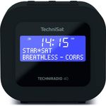 TechniSat TECHNIRADIO 40 Radiowecker mit Wecker, LCD-Display, schwarz