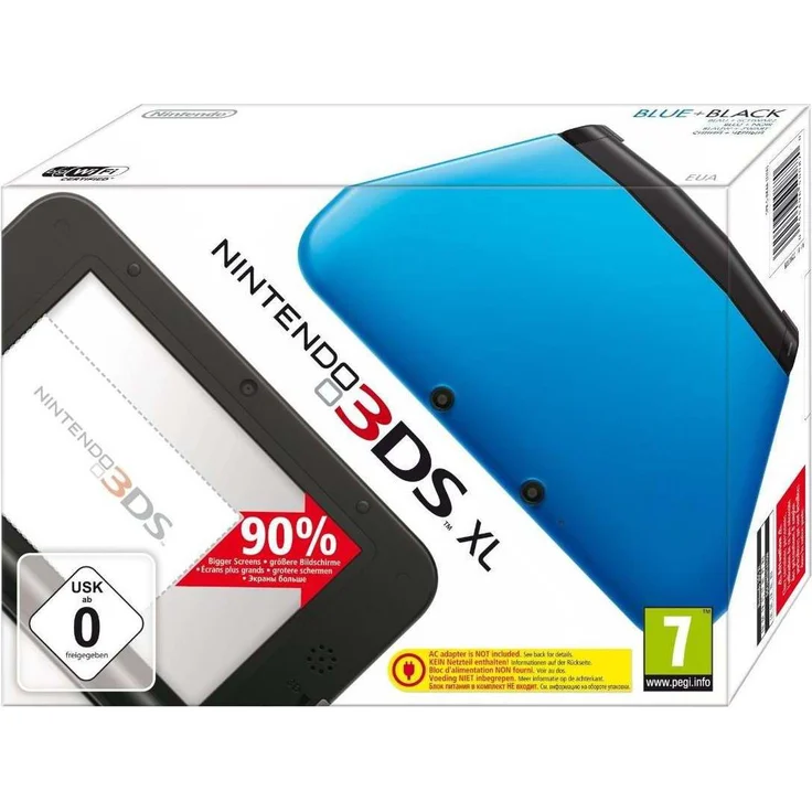 Nintendo 3DS XL Blau Schwarz 256MB & 4GB Speicherkarte – Bild 1