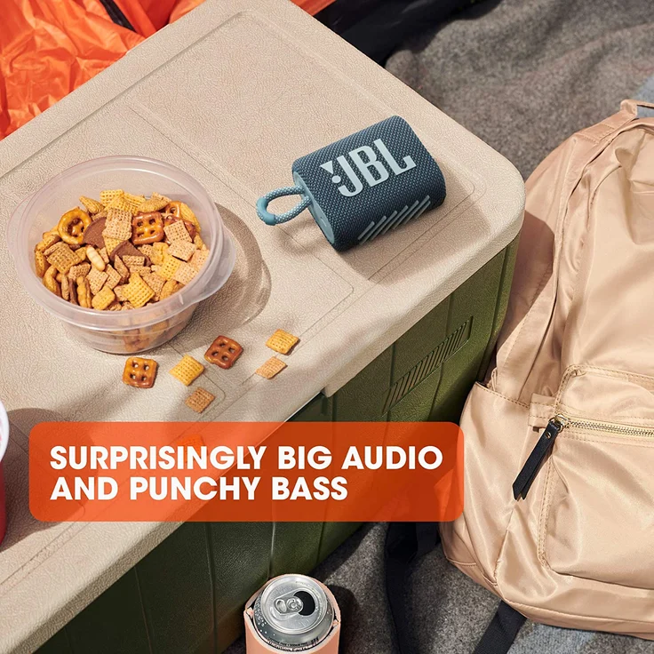 JBL GO 3 Tragbarer wasserdichter Bluetooth-Lautsprecher schwarz Bluetooth-Lautsprecher, wasserdicht, schwarz – Bild 12