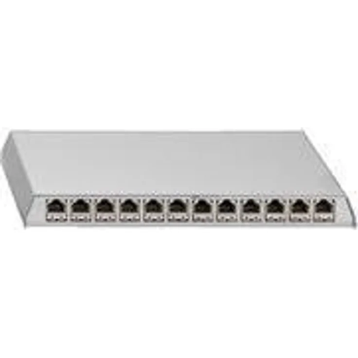 Rutenbeck 23610112 Zubehör Netzwerk Patchpanel iso 12-Fach, PP-Cat.6A iso-12 Ap