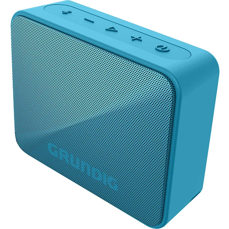 Grundig GBT Solo Mini Bluetooth-Lautsprecher mit Mikrofon, spritzwassergeschützt, blau – Bild 2