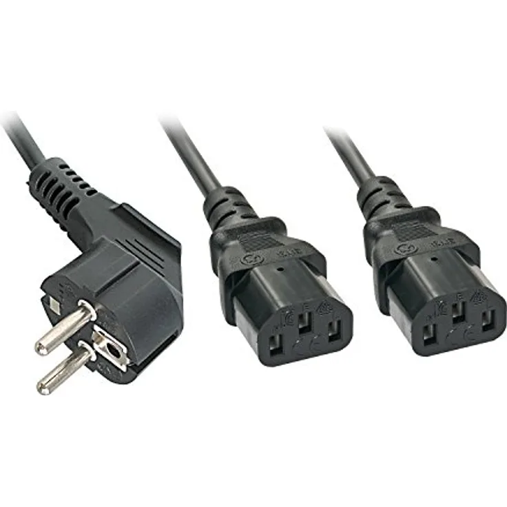 LINDY Schuko Y-Kabel an 2 x IEC C13
