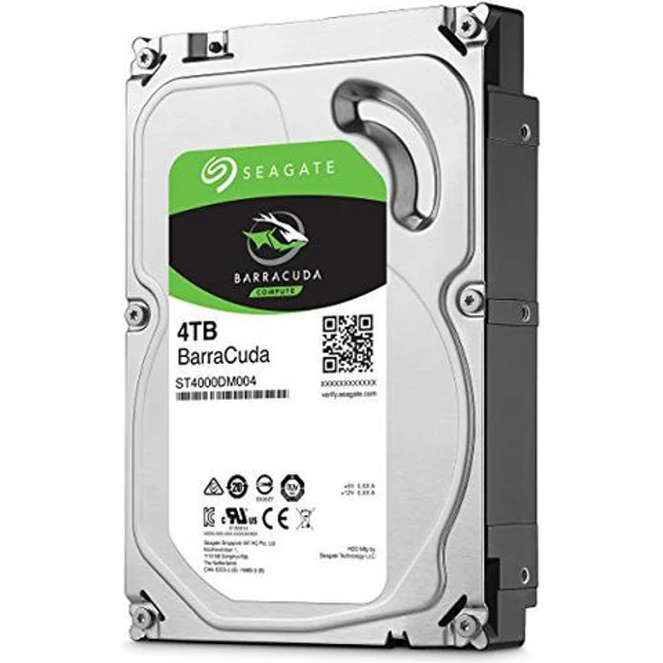 Seagate BarraCuda 4 TB HDD interne Festplatte (8,9 cm (3,5 Zoll), 5400 U-Min, 256 MB Cache, SATA 6 Gb-s, silber) Modellnr.: ST4000DM004-2CV104, FFP – Bild 2