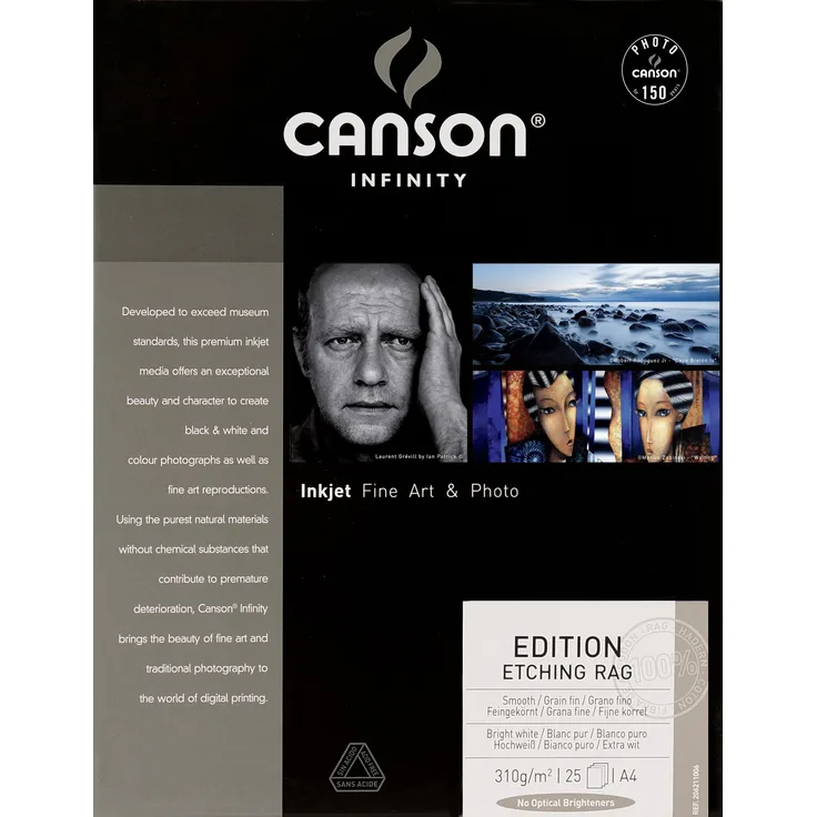 Canson 206211006 Edition Etching Rag Box, Photopapier, A4