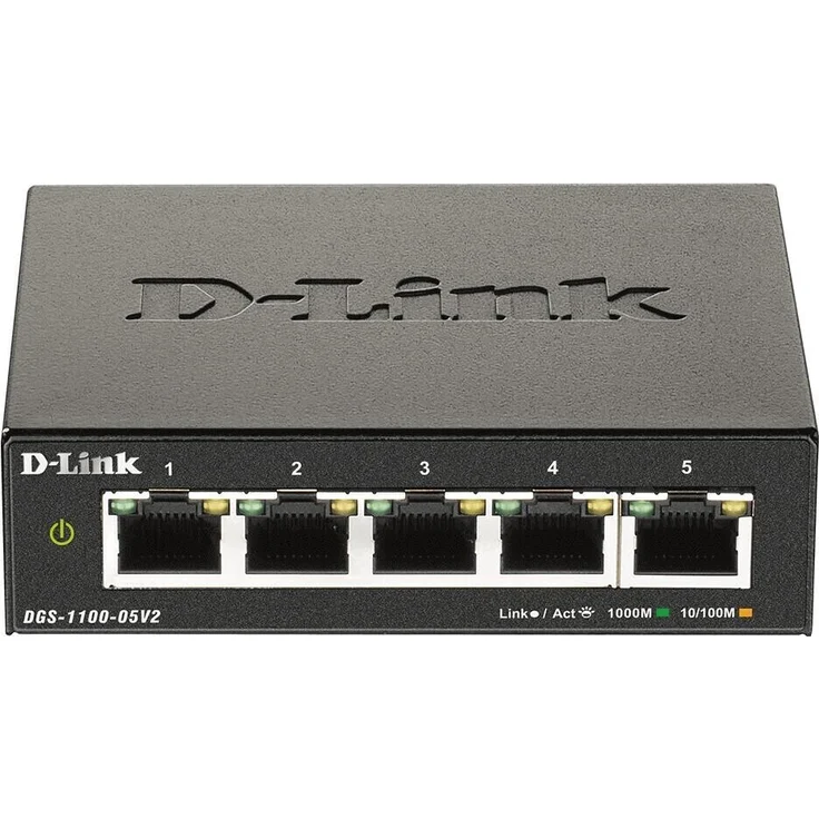 D-LINK DGS-1100-05V2-E 5-Port Gigabit Smart Switch – Bild 1