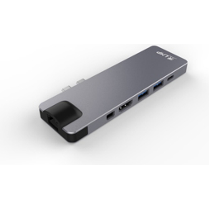 LMP USB-C Compact Dock 4K 8-Port Space Grau