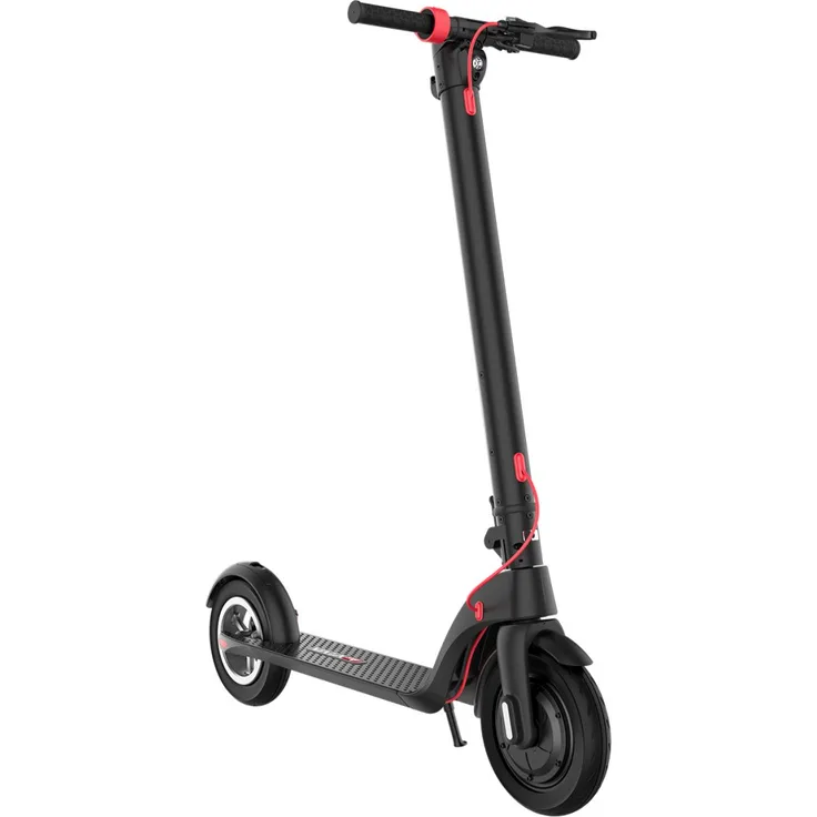 Asviva ES01 E-Scooter, ohne Straßenzulassung, Schwarz/Rot, 20 km/h