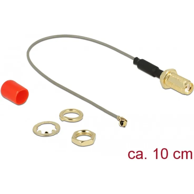 DeLock HF Antennenkabel SMA Buzum Einbau 89832 grau