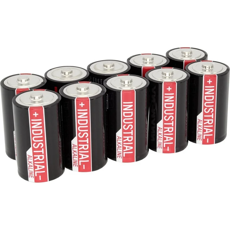 ANSMANN Industrial Alkaline Batterie Mono D LR20 Longlife Alkalibatterie Industriebatterie für hohen Strombedarf (10er Pack) – Bild 1