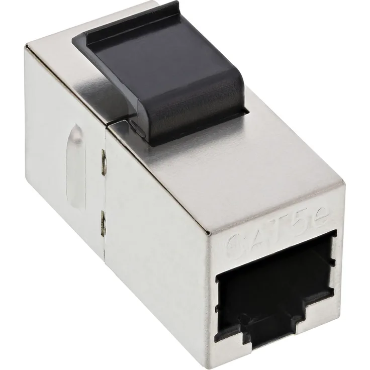InLine 74206L Keystone RJ45 Buchse - Buchse Einsatz, SNAP-In, Cat.5e