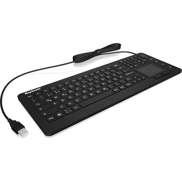 Keysonic Tas KSK-6231INEL (CH QWERTZ) Industrie Touchpad W-dicht bl (28080)